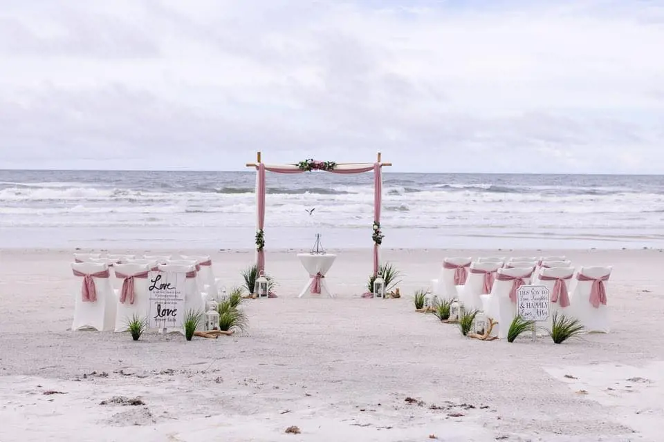  A simple wedding decor by Affordable Beach Weddings Florida 
