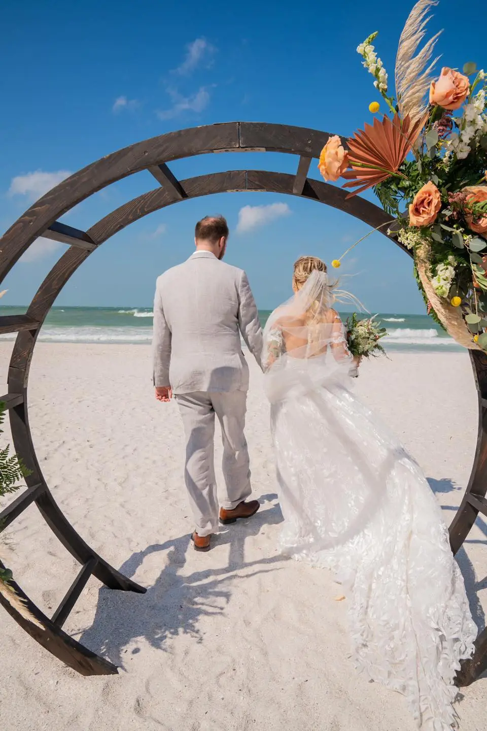 The perfect wedding setup at Pass-A-Grille Beach by Tide the Knot Weddings And Events
