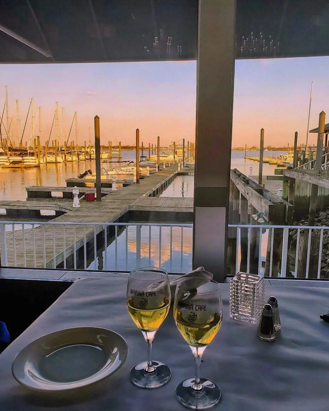 Marina Cafe gives the best view of the waterfront