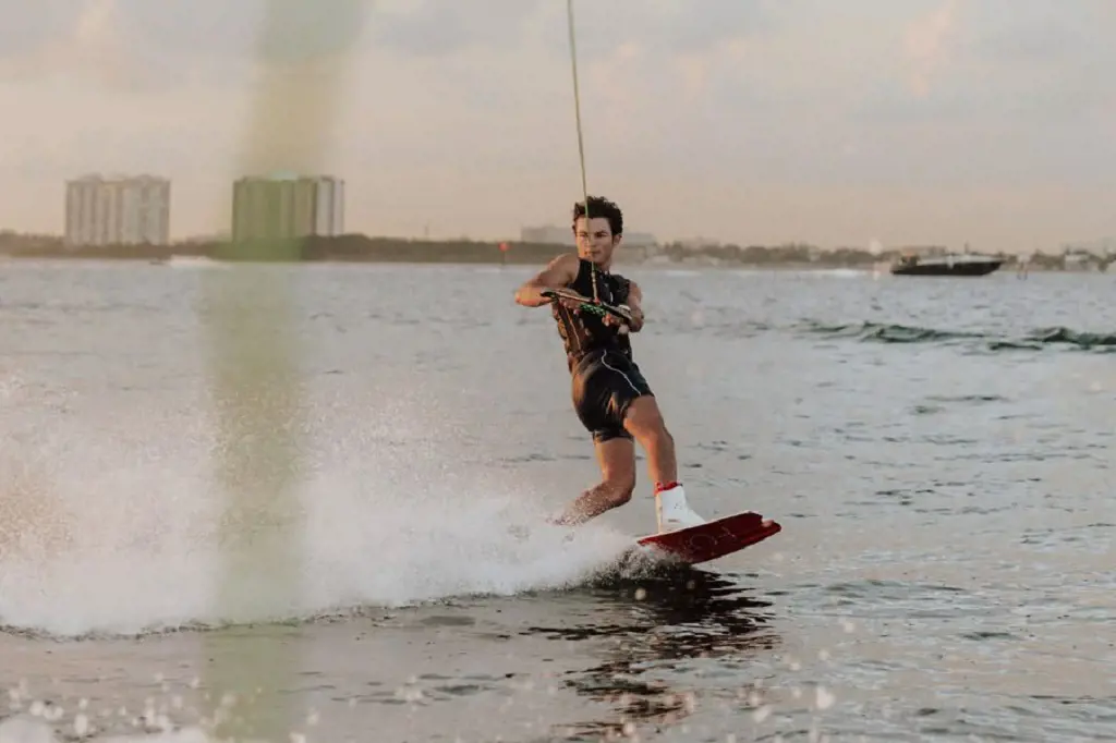 Wakeboarding is a way to enjoy water while balancing on the board