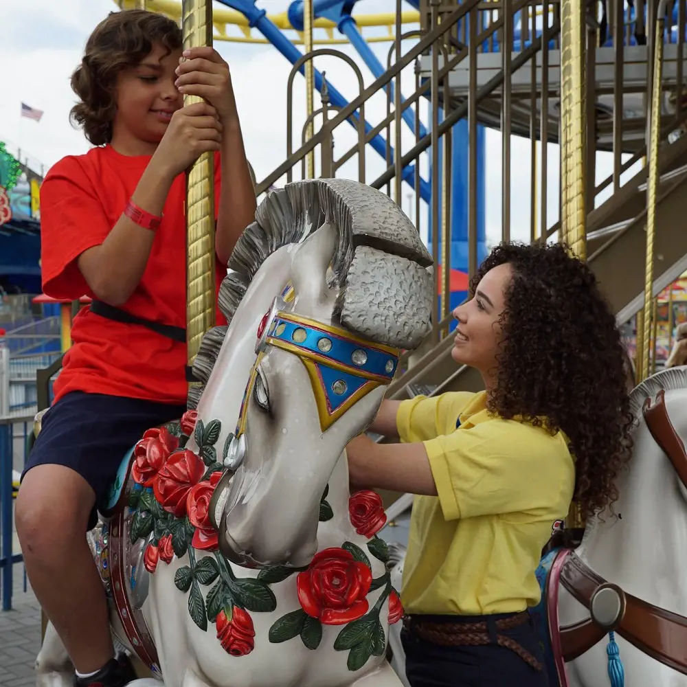 Hobbyhorse ride in Fun Spot America Theme Parks